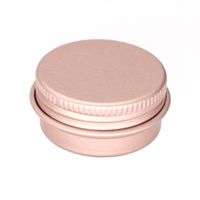 Wholesale 100 x g g g Empty Mini Rose gold Aluminum Cream Jar Pot Nail Art Makeup Lip Gloss Empty Cosmetic Metal Tins Containers