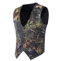 Wholesale New Camo Men Vests Single Breasted Camouflage Groom Groomsman Vest Cheap Satin Custom Formal Wedding Vests Country Groom Vests