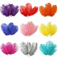 5 Piezas Plumas De Avestruz Sombrerería /& Crafts 6-8/" rosa pálido