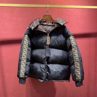 Chaqueta Acolchada de algod/ón para Hombre oto/ño Invierno New Wear en Ambos Lados