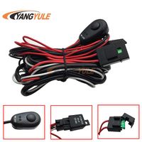 Wiring Harness Switch Relay Kit for Connect 2 LED Work Driving Light Bar 4WD