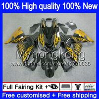 Wholesale Injection For KAWASAKI ZX R ZZR1400 ZX R ZZR Golden Top MY ZX14R OEM Fairing