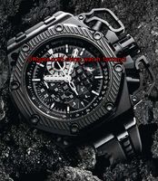 Wholesale Hot Items High Quality Watch mm Offshore Survivor IO A002CA Black PVD Case VK Quartz Chronograph Workin Mens Watches