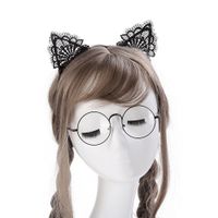 Schwarze Spitze Katze Ohren Stirnband Online Großhandel