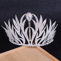 Wholesale Luxury Sparkle Vintage Baroque Queen King Bride Tiara Crown For Women Headdress Prom Bridal Wedding Tiaras and Crowns Hair Jewelry