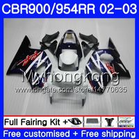 Wholesale Body For HONDA CBR900RR CBR RR CBR900 RR CBR954 RR HM CBR RR CBR954RR CBR RR Fairings kit Factory blue white