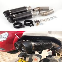 Wholesale Motorcycle Exhaust muffler full System Slip On Middle Pipe Link Muffler For Ducati EVO S R exhaust