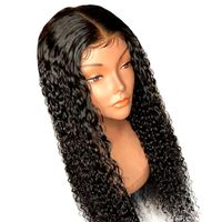 Wholesale Curly Lace Front Human Hair Wigs For Women Natural Black x4 Brazilian Remy Wig Pre Plucked With Baby Hair Bleached Knots