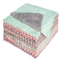 Wholesale Home microfiber towels for kitchen Absorbent thicker cloth cleaning Micro fiber wipe table kitchens towel