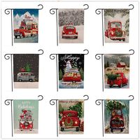 Wholesale Christmas Garden Sign Outdoor Hanging Flag Garden Sign Christmas Decoration Christmas Party Home Decoration Banner XD22254