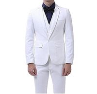 Wholesale Hot Sale Groomsmen Notch Lapel Groom Tuxedos White Men Suits Wedding Prom Dinner Best Man Blazer Jacket Pants Tie Vest A1156