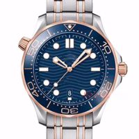 Wholesale Mens Mechanical Automatic Watches Rose Gold Stainless Steel Rubber Strap Designer Watch Professional Diver M Master NATO WristWatches