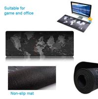 World Map Gaming Mouse Pad Desktop Extra Large Anti-slip Mousepad Edge-locked