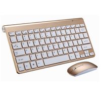 Wholesale 2020 New Arrival Ultra Slim Wireless Keyboard and Mouse Combo Computer Accessories Game Controler For Apple Mac PC Windows Android Tv Box