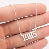 Wholesale Women Necklace Special Date Year Number Necklace girl1994 from to chain Jewelry