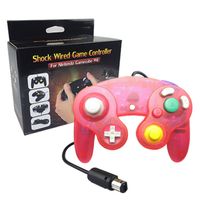 Wholesale Newest NGC Wired Gaming Game Controller Gamepad for NGC Console Gamecube Wii U Extension Cable Turbo Dualshock Colors