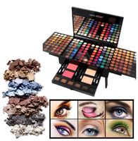 Wholesale Miss Rose Eye shadow Palette Colors Matte Shimmer Palette Powder Blush Eyebrow Contouring Beauty Kit Piano Shape Box