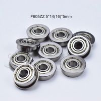 Ball Bearings with Flange MF74ZZ 4x7x2.5mm Shielded Chrome Bearings 10 Pieces
