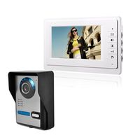 Wholesale 7 inch TFT LCD high definition screen Rainproof function Video intercom Doorbell night vision infrared function Automatic electric lock