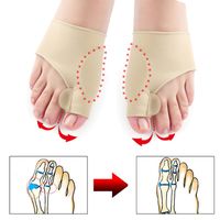 Wholesale 2Pcs pair of toe separator hallux valgus valgus corrector orthopedic foot bone thumb adjuster correction pedicure socks straightener