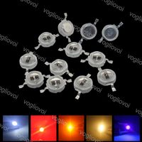 Wholesale Light Beads W High Power LED Chip Diode Red UV Yellow Ultra Violet For Lighting Accessories Bulb Spotlight Downlight Ceiling Lamp EUB