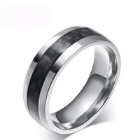 Wholesale Top Grade Titanium Steel Carbon Fiber Male Rings Accessories Jewel Finger Ring Fashion Jewelry Party Gifts Men