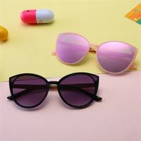 Wholesale Fashion Children Sunglasses Cat Eye Sun Glasses Anti UV Spectacles Baby Goggle Pentagram Leg Eyeglasses Adumbral Ornamental A