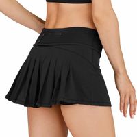Wholesale L Skirt Short New Through High Waist Women Yoga Shorts Solid Sports Gym Wear Breeches Leggings Elastic Fitness Lady Yoga Short