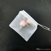 Wholesale 6 cm Reusable With String Hanging Tea Empty Bags Fine Nylon Mesh Strain Filter Bag Herb Loose DIY Cup Tea Strainer