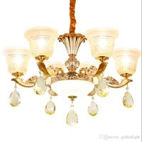 Wholesale Modern Lamp Round LED Chandeliers Pendant Lamps Home Hotel Designer K9 Crystal Living Room Luxury Chandelier Light for Dinning