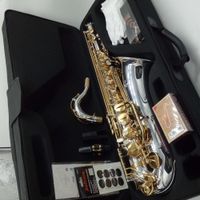 Wholesale Tenor Saxophone New YANAGISAWA T WO37 Nickel Plated Gold Key Sax Professional Mouthpiece Patches Pads Reeds Bend Neck With Case