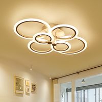 European Nordic Rustic Modern Round Ring Led Kid Bedroom Staircase Hallway Kitchen Dining Room Chandelier Lighting Ceiling Small