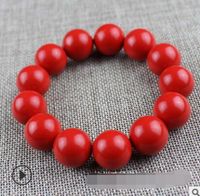 Wholesale Factory Taiwan red cinnabar bracelet beads bracelet this year of men and women couples crystal jewelry gift
