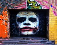 Wholesale ew GRAFFITI GOTHIC JOKER STREET ART Handpainted Handcrafts Art Oil Painting HD Print Art Oil Painting On Canvas Wall Pictures
