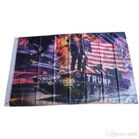 Wholesale Donald Trump Flag X150CM USA Flags Digital Printing Banner Ad Polyester Fiber More Color Factory Direct Sales cg C1