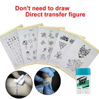 Wholesale Tattoo Transfer Paper with patterns kit Copy Tracing Supply Accesories g Gel Stencil Cream Body Art Tools set picture
