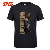 Wholesale Mens luxury brand designer t shirts The King Of Conor McGregor MMA Notorious T Shirt Short Sleeve Tops Cortton Tee O Neck T Shirt