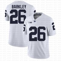 Wholesale Penn State Nittany Lion Saquon Barkley American football Jersey Tom Brady Nick Bosa Jerseys white