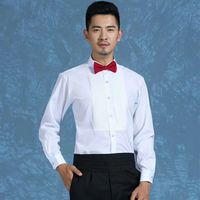 Wholesale And Retail High Quality Groom Shirts Best Man Shirt Long Sleeve White Shirt Groom Accessories