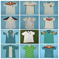 Wholesale 1994 Soccer Vinatge Germany MULLER Retro Jersey EFFENBERG OZIER KAHN LITTBARSKI KALKBRENNER HASSLER VOLLER Football Shirt Kits