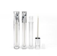Wholesale 5ML Liquid Lip Gloss Tube Empty DIY Handwork Lipstick Lips Tubes Cosmetic Containers Bottles with Golf Silver Lid