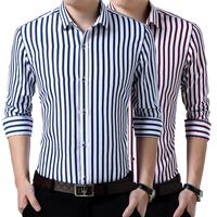 Wholesale Men s Dress Shirts French Cuff Mens Long Sleeve Shirt High Quality Regular Fit Male Social Wedding Party Cufflinks Plus Size XL