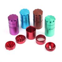 Wholesale 50mm inch Grinders Newest Layers Aluminum Alloy Herb Spice Crusher Grinders With Storage Jar