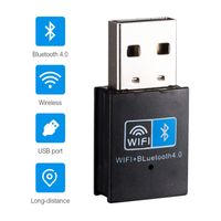 Wholesale Mini USB Wifi Bluetooth Adapter M Wireless WiFi Network Card Bluetooth Wireless Adapter for Desktop Laptop PC