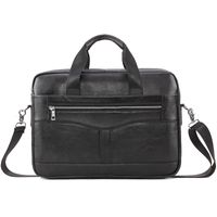 Wholesale Briefcases PI UNCLE Official Package Mail Bag Men s Leather Inch Laptop Office Business Handbag