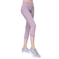 Wholesale Yoga Outfits Women Calf Length Pants Sexy Slim Fit Leggings High Waist Fitness Running Workout Activewear Tights
