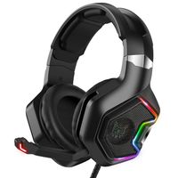 Wholesale ONIKUMA K10Pro mm Professional Game Headset D Stereo Wired gaming Headphones RGB Over Ear With mic for Laptop computer gamer Earphone