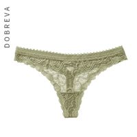 Wholesale Women s Panties DOBREVA Lace See Through Cheeky Thong Sexy