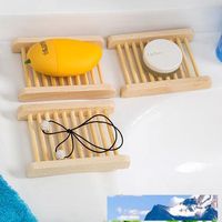Wholesale Handmade Wooden Bathroom Wood Soap Dish Box Container Kitchen Tub Sponge Storage Cup Rack Holder Factory price expert design Quality Latest Style Original Status