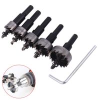 Wholesale 16 mm High speed Metal Hole Opener Steel Drill Bits set with Mini Wrench Multipurpose Aluminum Thin Plate Reamer Accessory